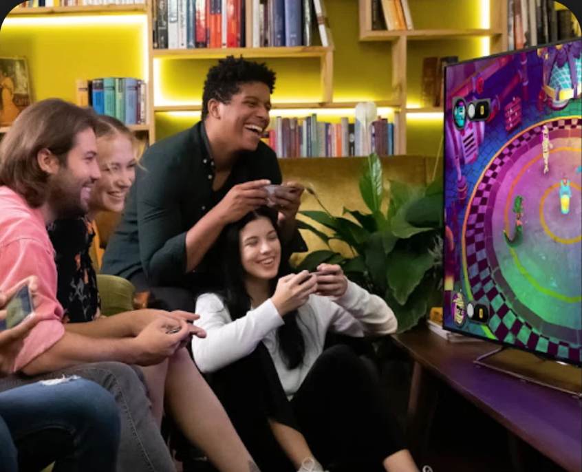 Friends playing AirConsole